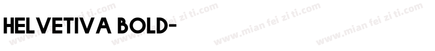 helvetiva bold字体转换